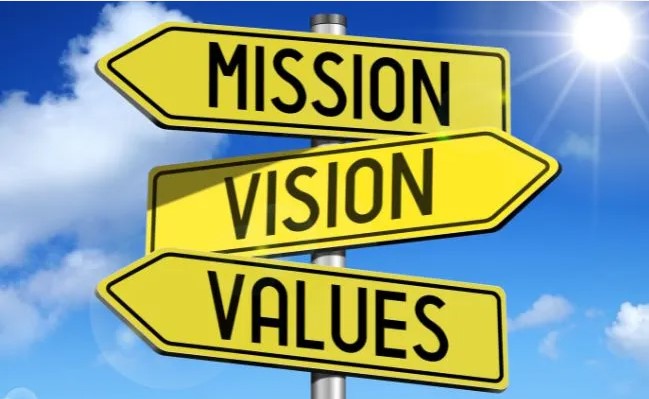 Vision mission values